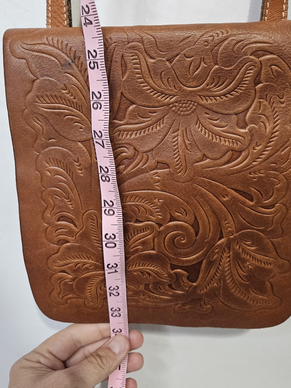 Patricia Nash Granada Crossbody Tooled Italian Leather Bag Purse Vintage Inspire - Picture 7 of 16